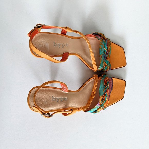 Hype Heeled Leather Sandals - Picture 11 of 15